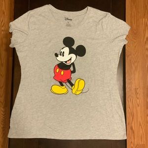 Plus size Mickey Mouse Woman Tee Crew Neck T-Shirt